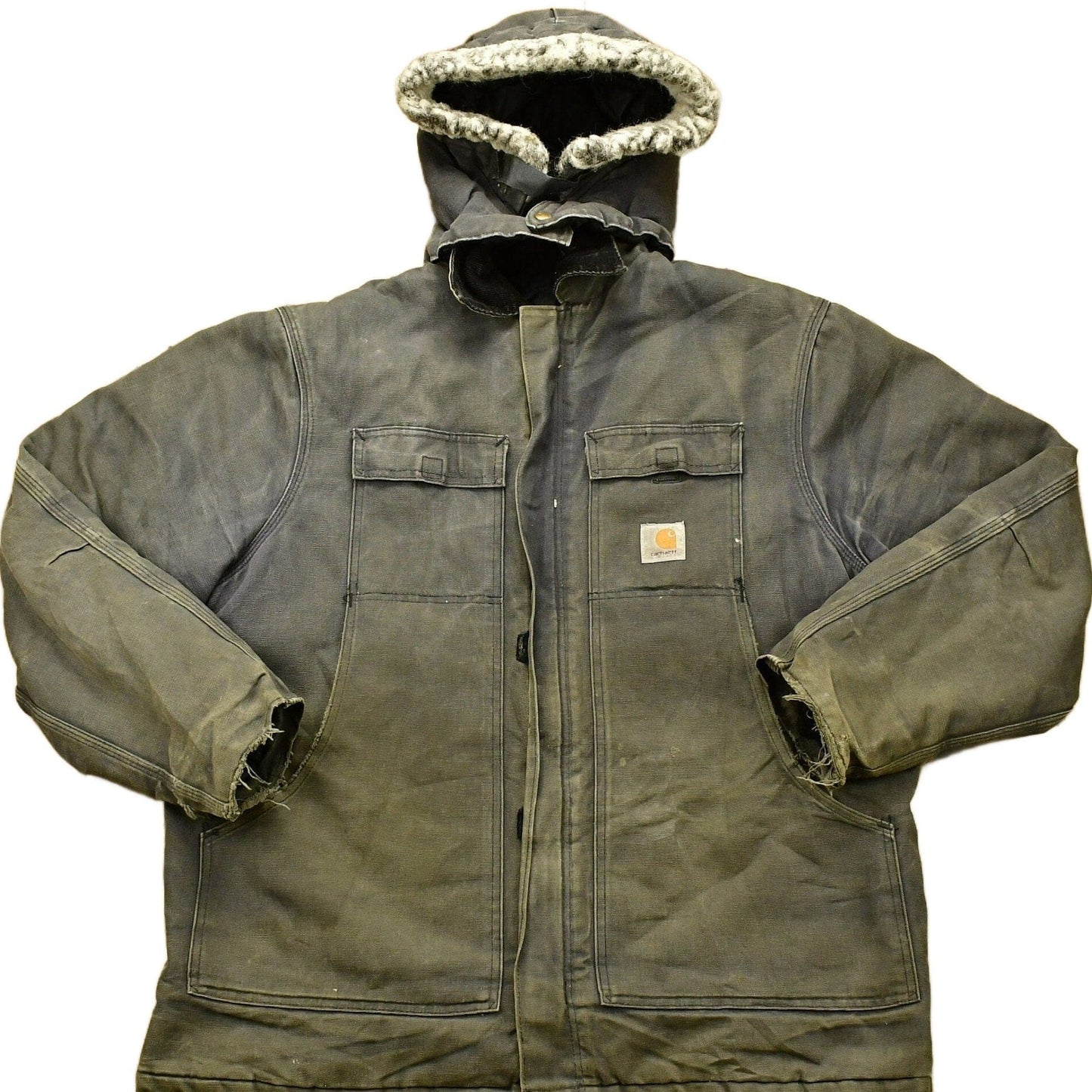 Carhartt Clothing > Gender Neutral Adult Clothing > Jackets & Coats Vintage 1980s Carhartt Coat Hooded Men's 2XL