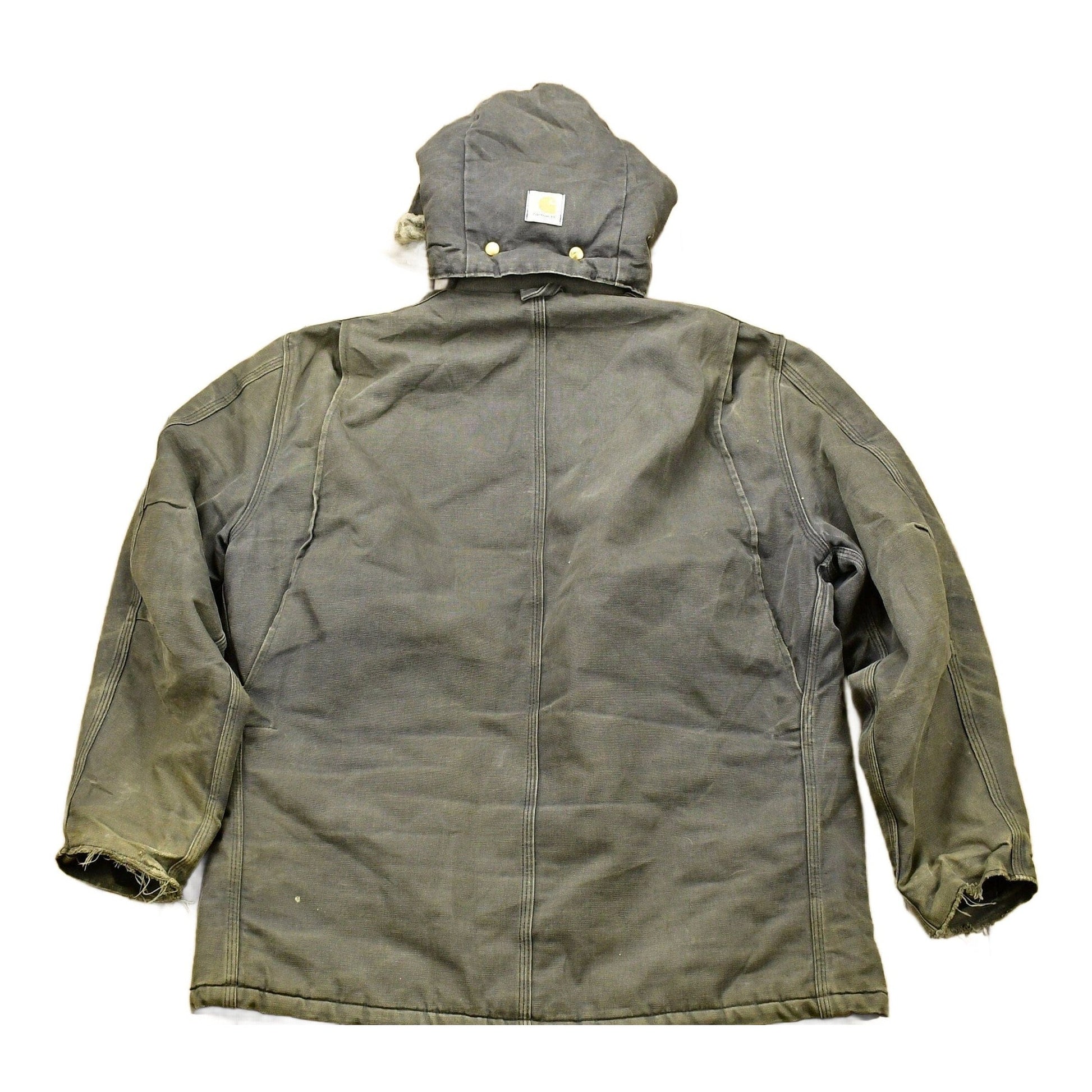 Carhartt Clothing > Gender Neutral Adult Clothing > Jackets & Coats Vintage 1980s Carhartt Coat Hooded Men's 2XL