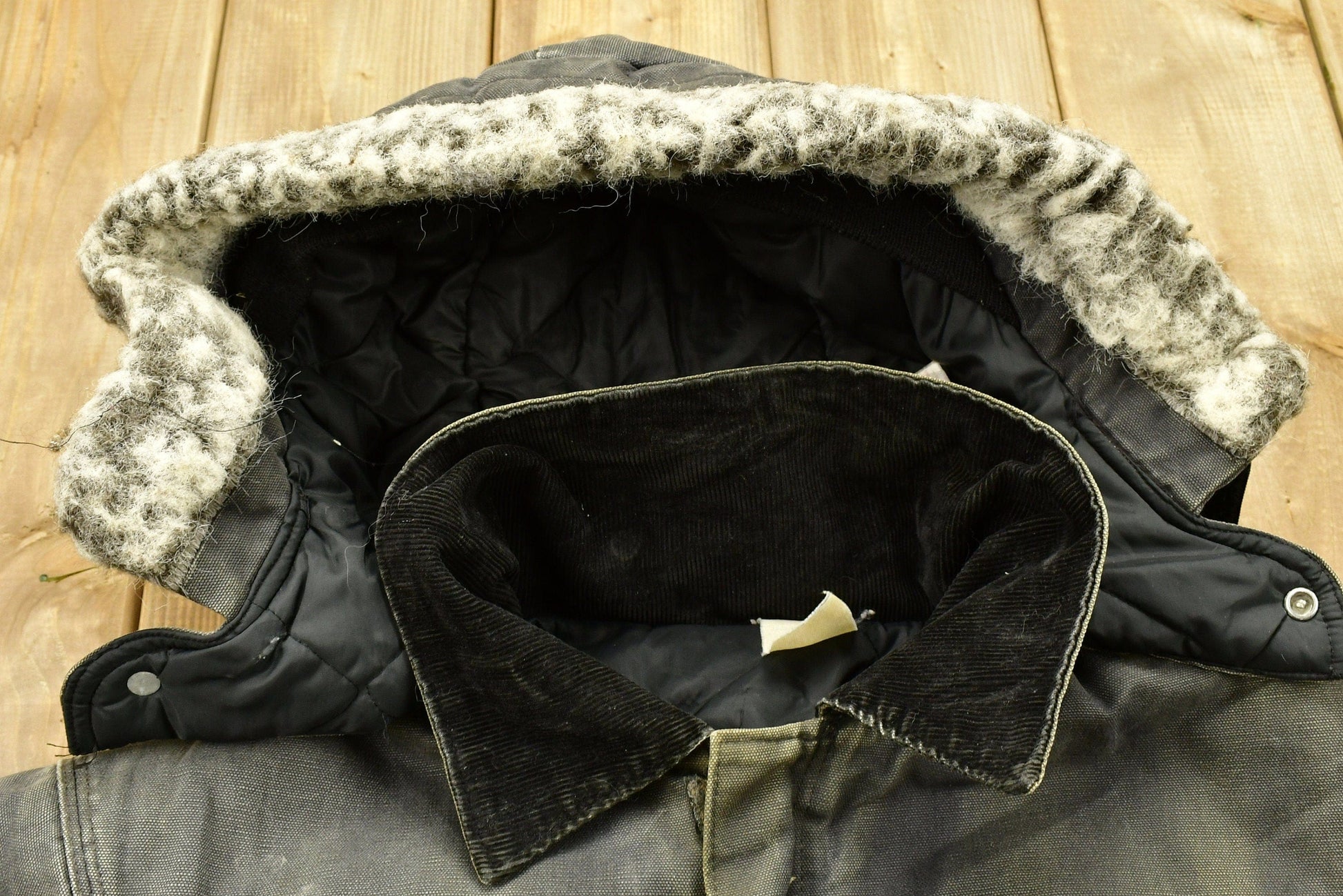 Carhartt Clothing > Gender Neutral Adult Clothing > Jackets & Coats Vintage 1980s Carhartt Coat Hooded Men's 2XL