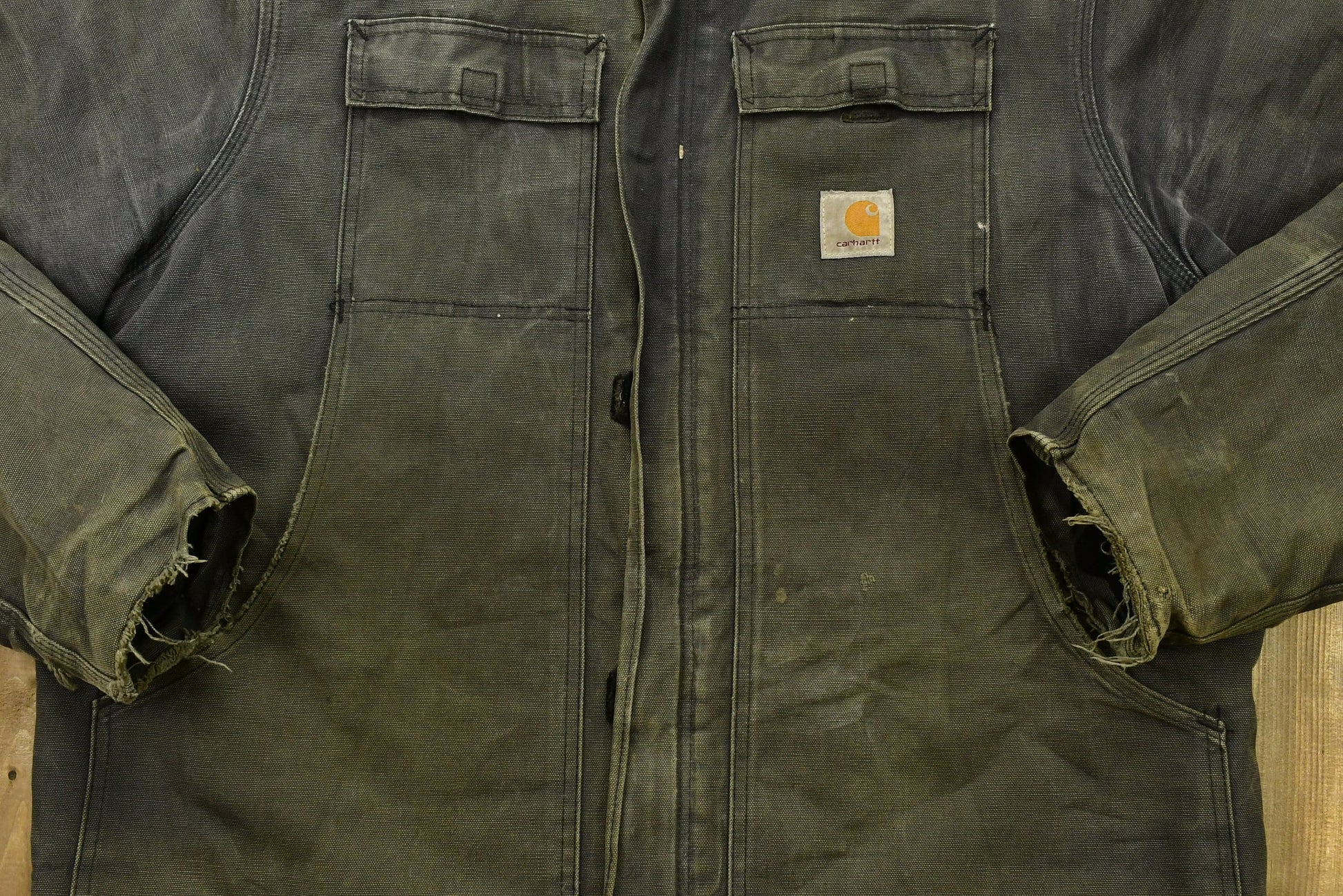 Carhartt Clothing > Gender Neutral Adult Clothing > Jackets & Coats Vintage 1980s Carhartt Coat Hooded Men's 2XL