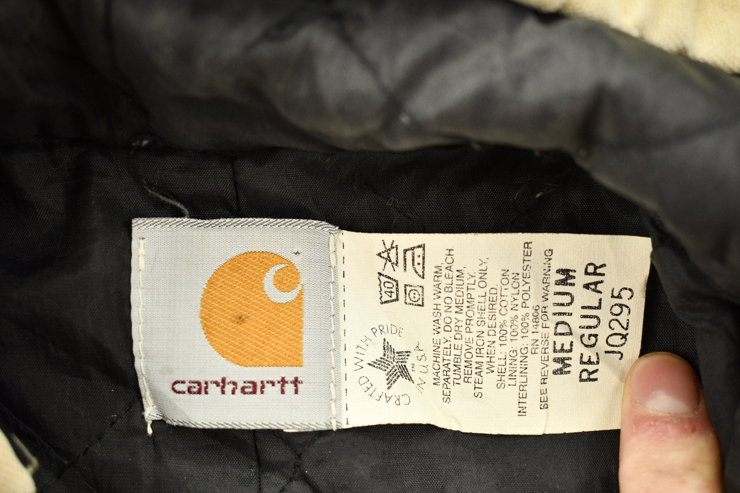 Carhartt Clothing > Gender Neutral Adult Clothing > Jackets & Coats Vintage 1980s Carhartt Hooded Jacket Men's Large