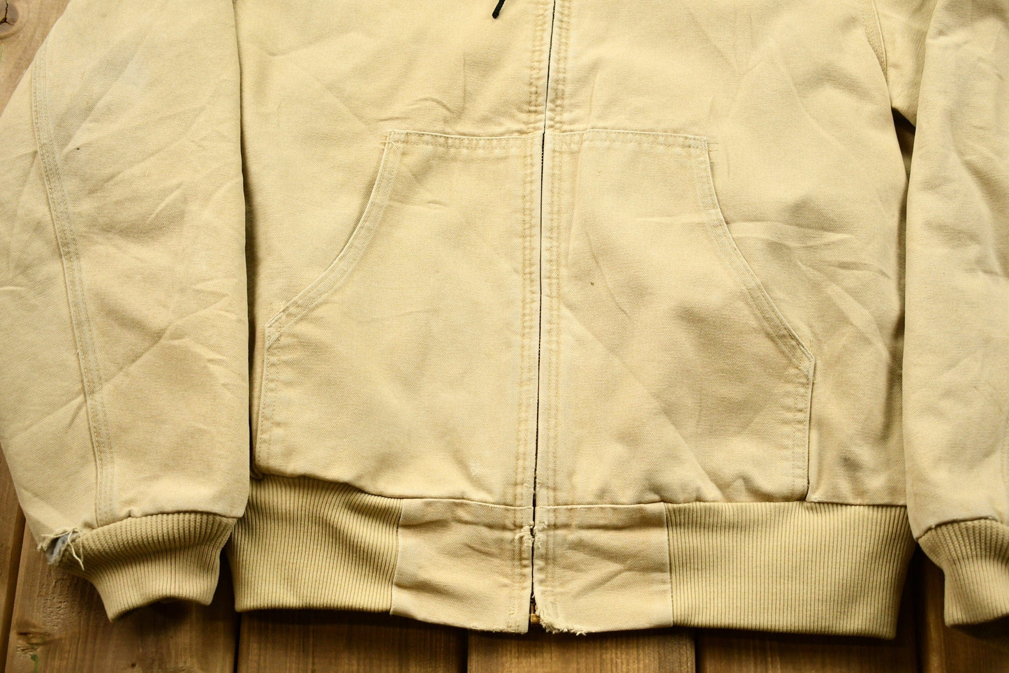 Carhartt Clothing > Gender Neutral Adult Clothing > Jackets & Coats Vintage 1980s Carhartt Hooded Jacket Men's Large