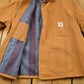 Carhartt Clothing > Gender Neutral Adult Clothing > Jackets & Coats Vintage 1980s Deadstock Carhartt SMCO Blanket Lined Chore Coat Workwear Men's XL