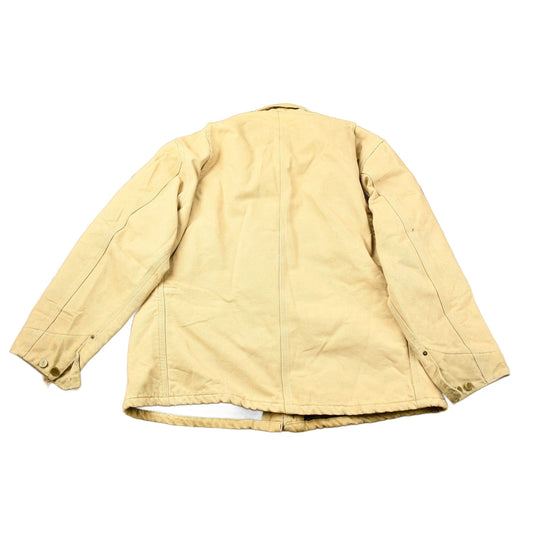 Carhartt Clothing > Gender Neutral Adult Clothing > Jackets & Coats Vintage 1980s Tan Carhartt Chore Coat Men's Large