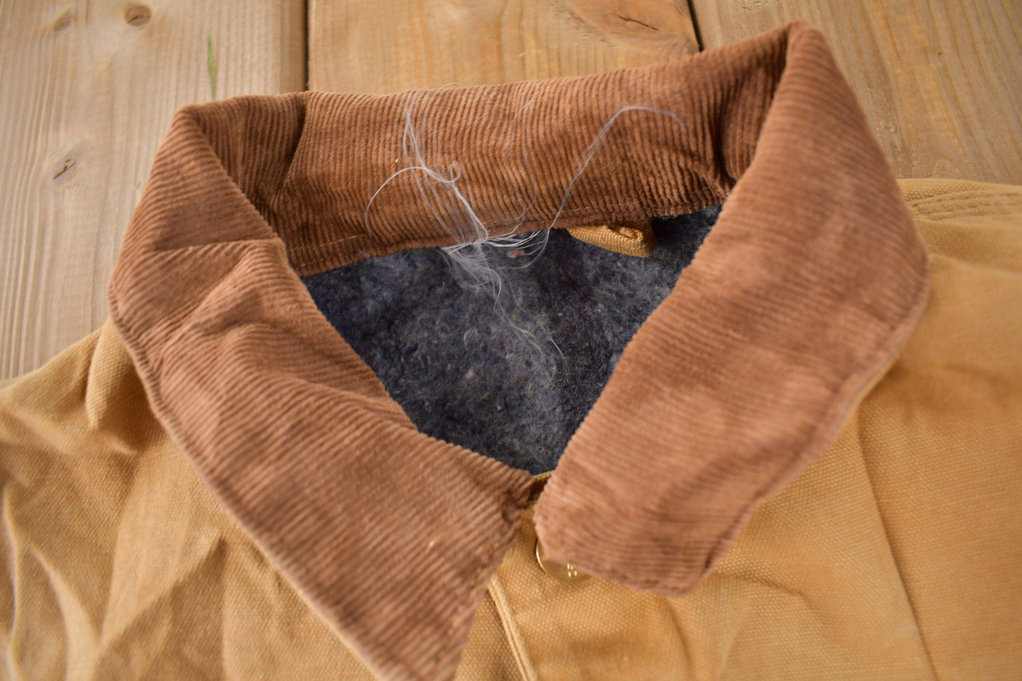 Carhartt Clothing > Gender Neutral Adult Clothing > Jackets & Coats Vintage 1989 Carhartt 100 Years Blanket Lined Button Up Chore Coat Men's Large