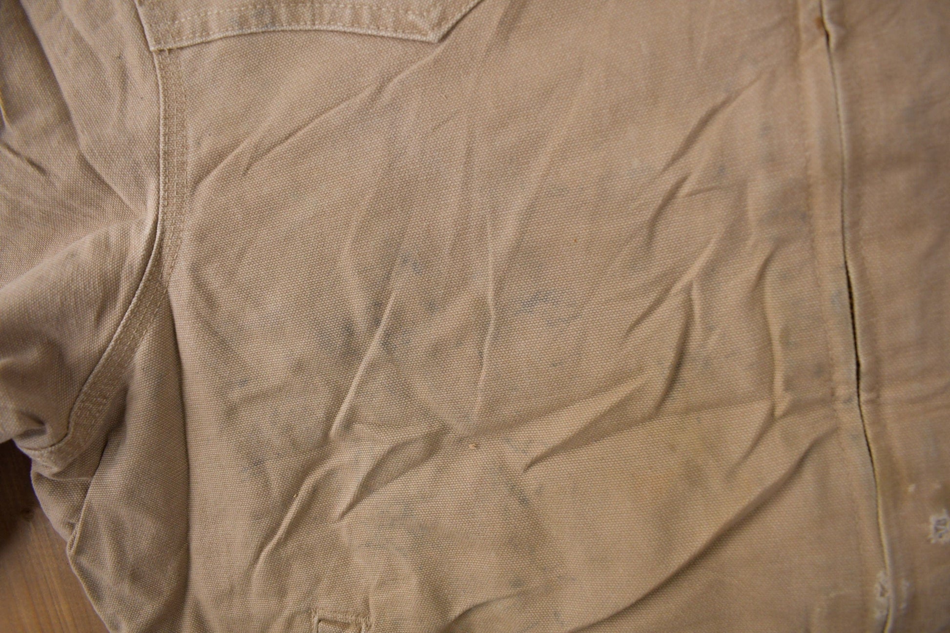 Carhartt Clothing > Gender Neutral Adult Clothing > Jackets & Coats Vintage 1990s Beige Carhartt Santa Fe Jacket Men's XL