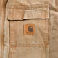 Carhartt Clothing > Gender Neutral Adult Clothing > Jackets & Coats Vintage 1990s Beige Quilt Lined Carhartt Traditional Jacket Men's XL