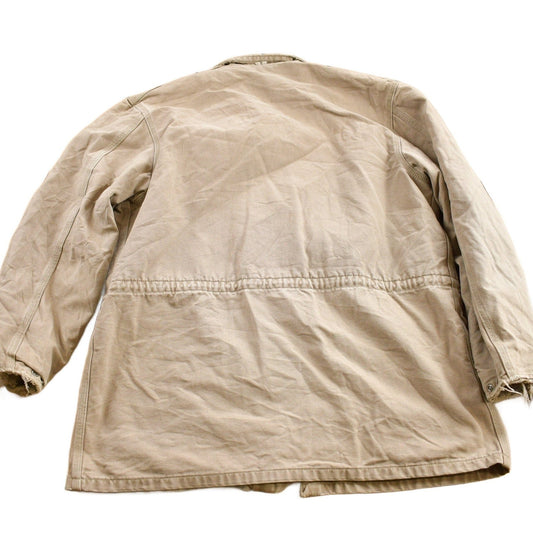 Carhartt Clothing > Gender Neutral Adult Clothing > Jackets & Coats Vintage 1990s Carhartt Beige Ranch Coat Men's Medium