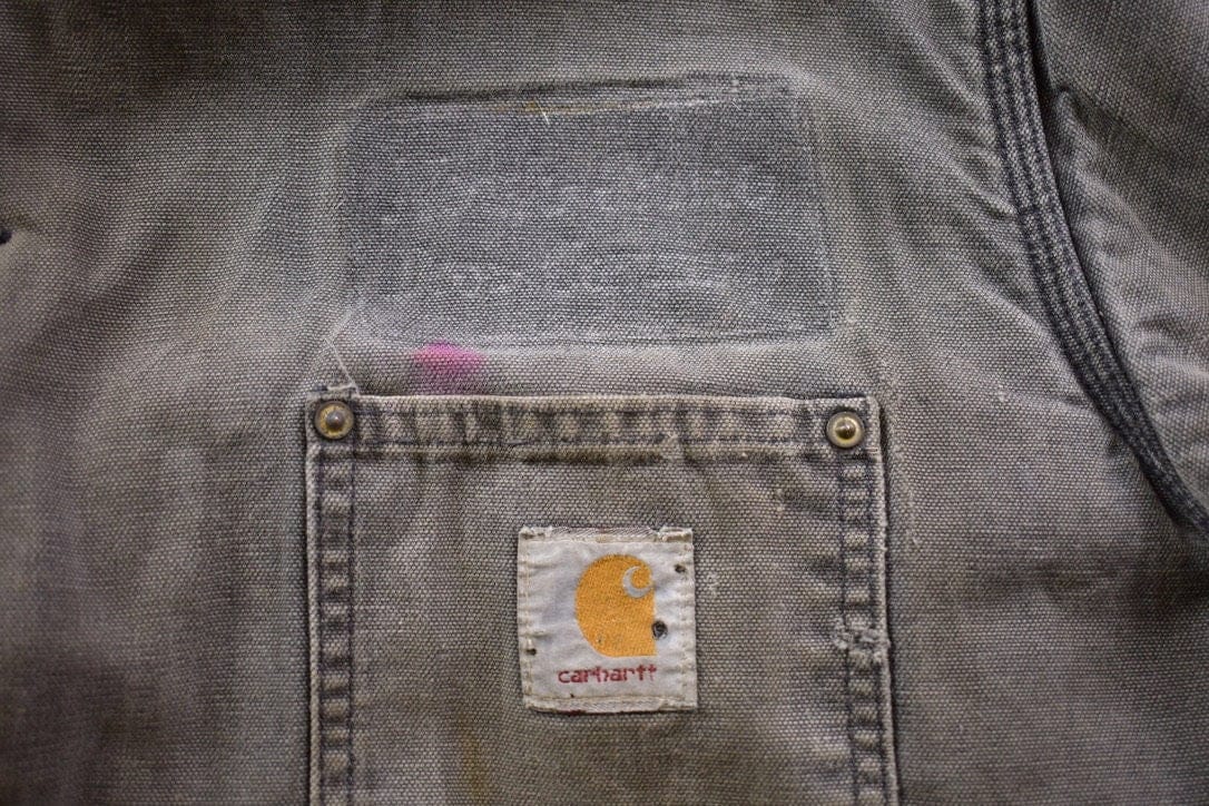 Carhartt Clothing > Gender Neutral Adult Clothing > Jackets & Coats Vintage 1990s Carhartt Blanket Lined Chore Coat Men's Large