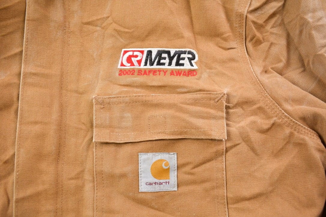 Carhartt Clothing > Gender Neutral Adult Clothing > Jackets & Coats Vintage 1990s Carhartt Blanket Lined Embroidered Painters Jacket Men's Large