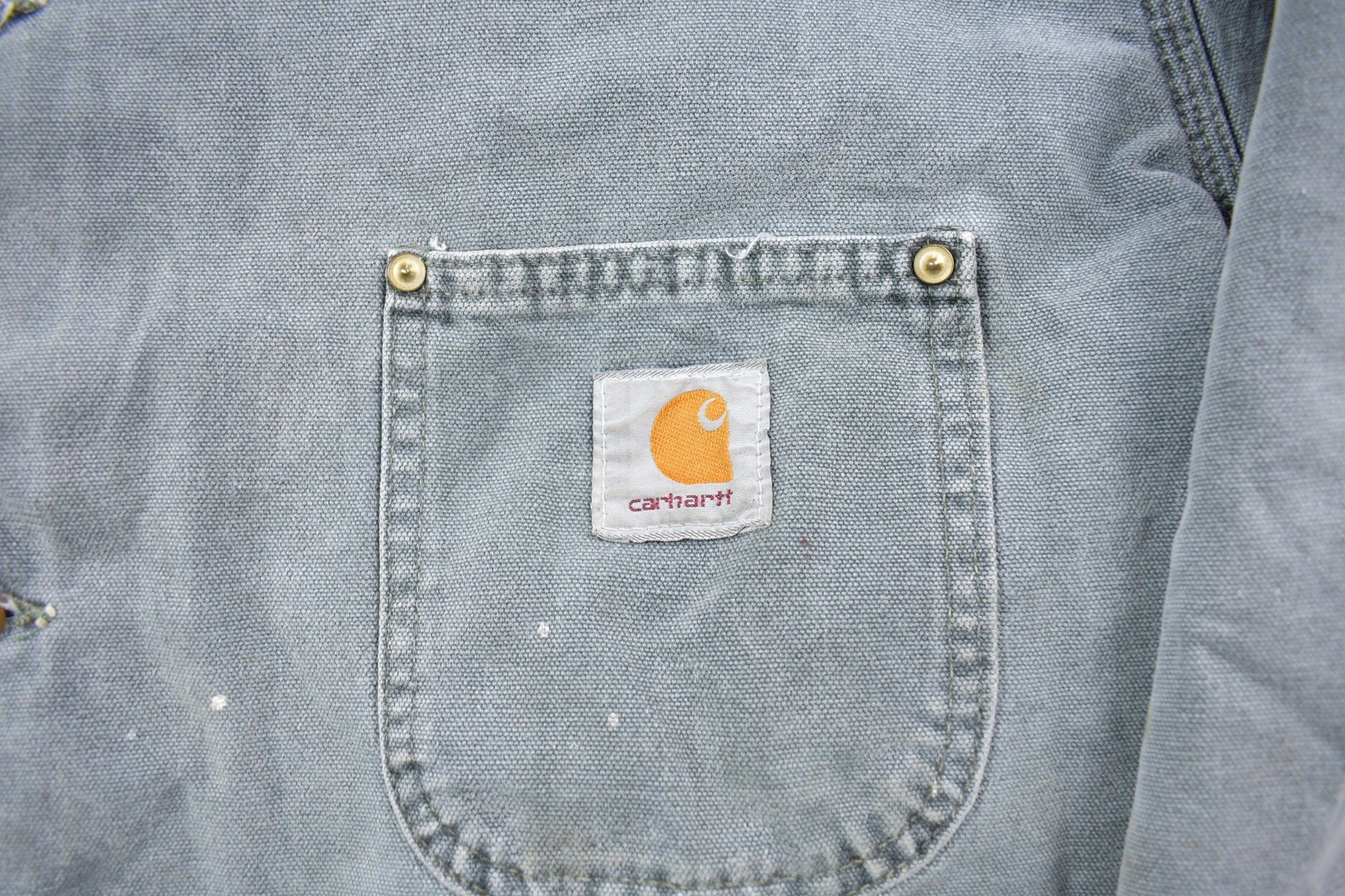 Carhartt Clothing > Gender Neutral Adult Clothing > Jackets & Coats Vintage 1990s Carhartt Blanket Lined Painters Jacket Men's XL