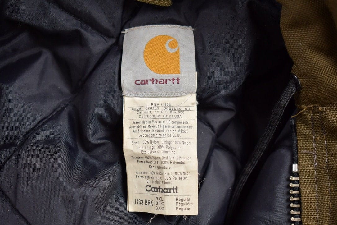 Carhartt Clothing > Gender Neutral Adult Clothing > Jackets & Coats Vintage 1990s Carhartt Hooded Work Jacket Men's 3XL