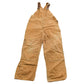 Carhartt Clothing > Gender Neutral Adult Clothing > Overalls & Coveralls Vintage 1980s Carhartt Beige Canvas Double Knee Overalls Men's 40 x 26