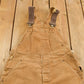 Carhartt Clothing > Gender Neutral Adult Clothing > Overalls & Coveralls Vintage 1980s Carhartt Beige Canvas Double Knee Overalls Men's 40 x 26