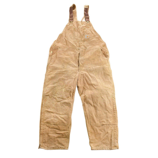 Carhartt Clothing > Gender Neutral Adult Clothing > Overalls & Coveralls Vintage 1980s Carhartt Double Knee Quilted Canvas Overalls Men's 46 x 27