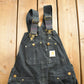 Carhartt Clothing > Gender Neutral Adult Clothing > Overalls & Coveralls Vintage 1990s Carhartt Black Double Knee Canvas Overalls Men's 40 x 30