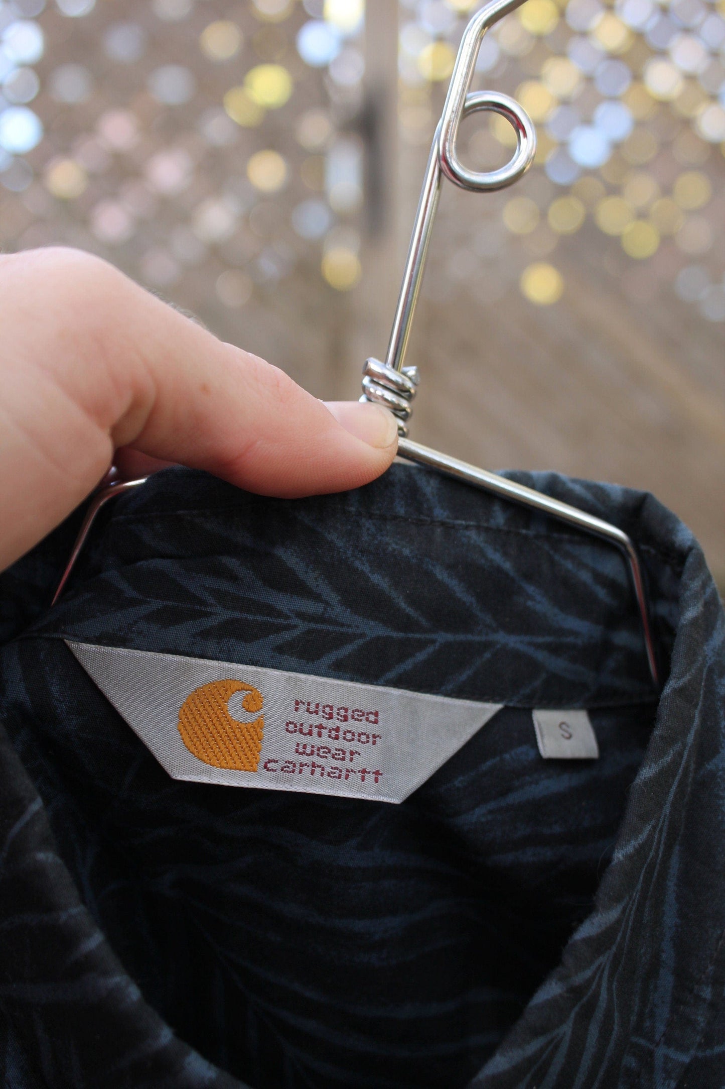 Carhartt Clothing > Gender Neutral Adult Clothing > Tops & Tees > T Shirts Vintage 1980s Carhartt Rugged Outdoor Wear Button Up Shirt Men's S