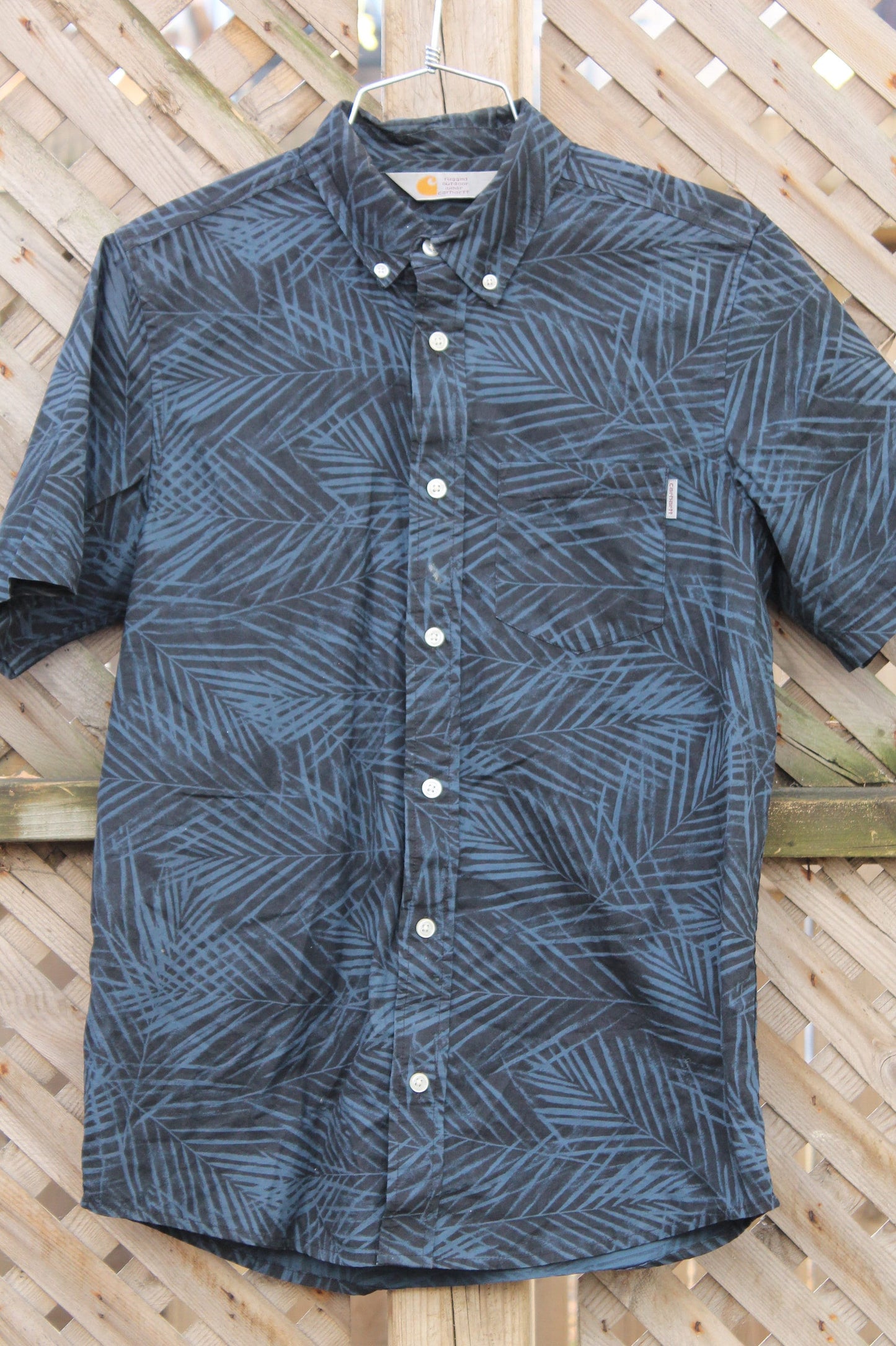 Carhartt Clothing > Gender Neutral Adult Clothing > Tops & Tees > T Shirts Vintage 1980s Carhartt Rugged Outdoor Wear Button Up Shirt Men's S