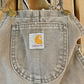 Carhartt Clothing > Men's Clothing > Jeans Vintage 1980s Carhartt Denim Work Youth Coveralls Youth 26 x 17