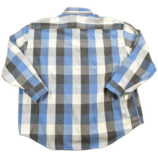 Carhartt Clothing > Men's Clothing > Shirts & Tees > Oxfords & Button Downs Vintage 1980s Carhartt Button Up Plaid Shirt Buffalo Plaid Men's 2XL