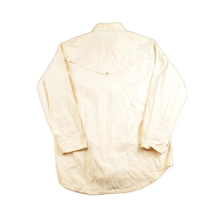 Carhartt Clothing > Men's Clothing > Shirts & Tees > Oxfords & Button Downs Vintage 1980s Carhartt Rugged Outdoor Wear White Blank Button Up Shirt Men's XL