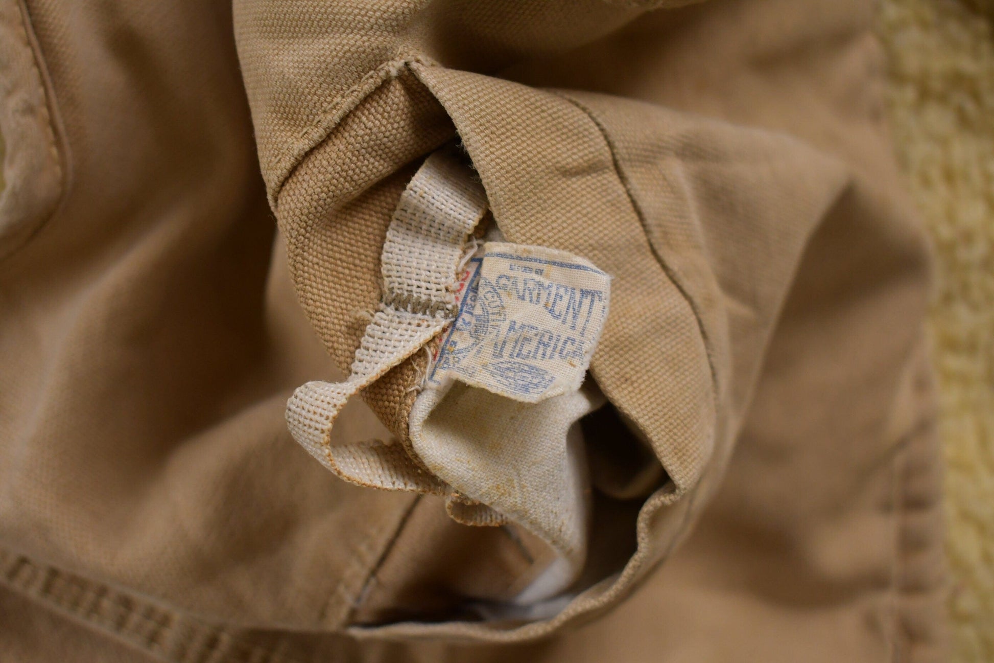 Carhartt Clothing > Men's Clothing > Vests Vintage 1960s Carhartt Sherpa Lined Beige Work Vest