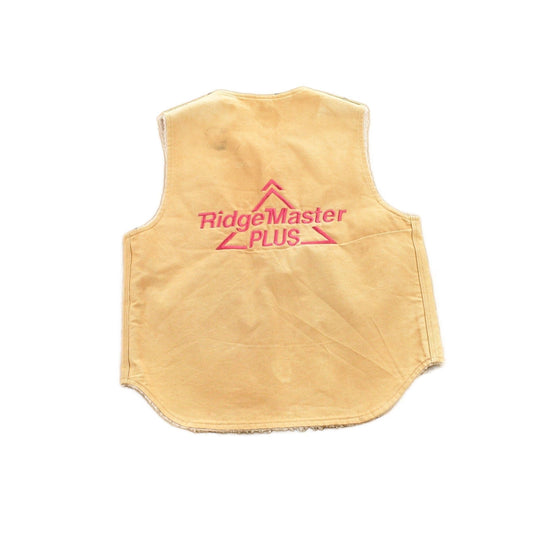 Carhartt Clothing > Men's Clothing > Vests Vintage 1980s Carhartt Sherpa Lined Beige Work Vest Men's Large