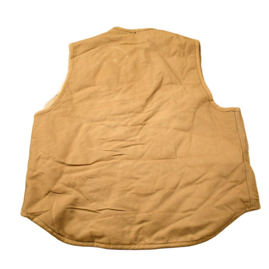 Carhartt Clothing > Men's Clothing > Vests Vintage 1980s Carhartt Sherpa Lined Brown Work Vest Vintage Workwear Men's XL