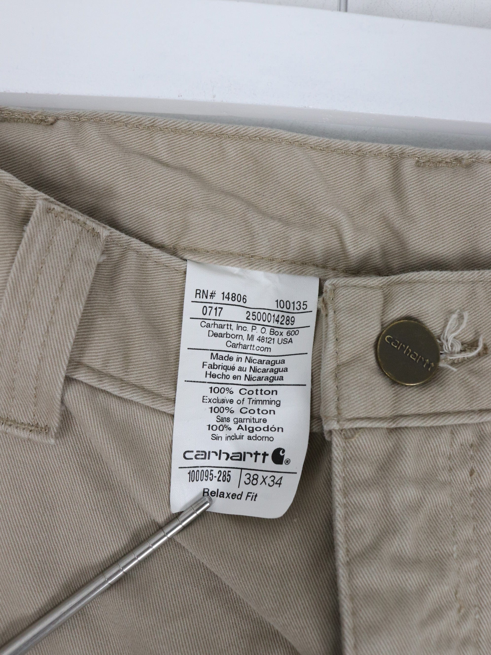 Carhartt 100 best sale cotton pants