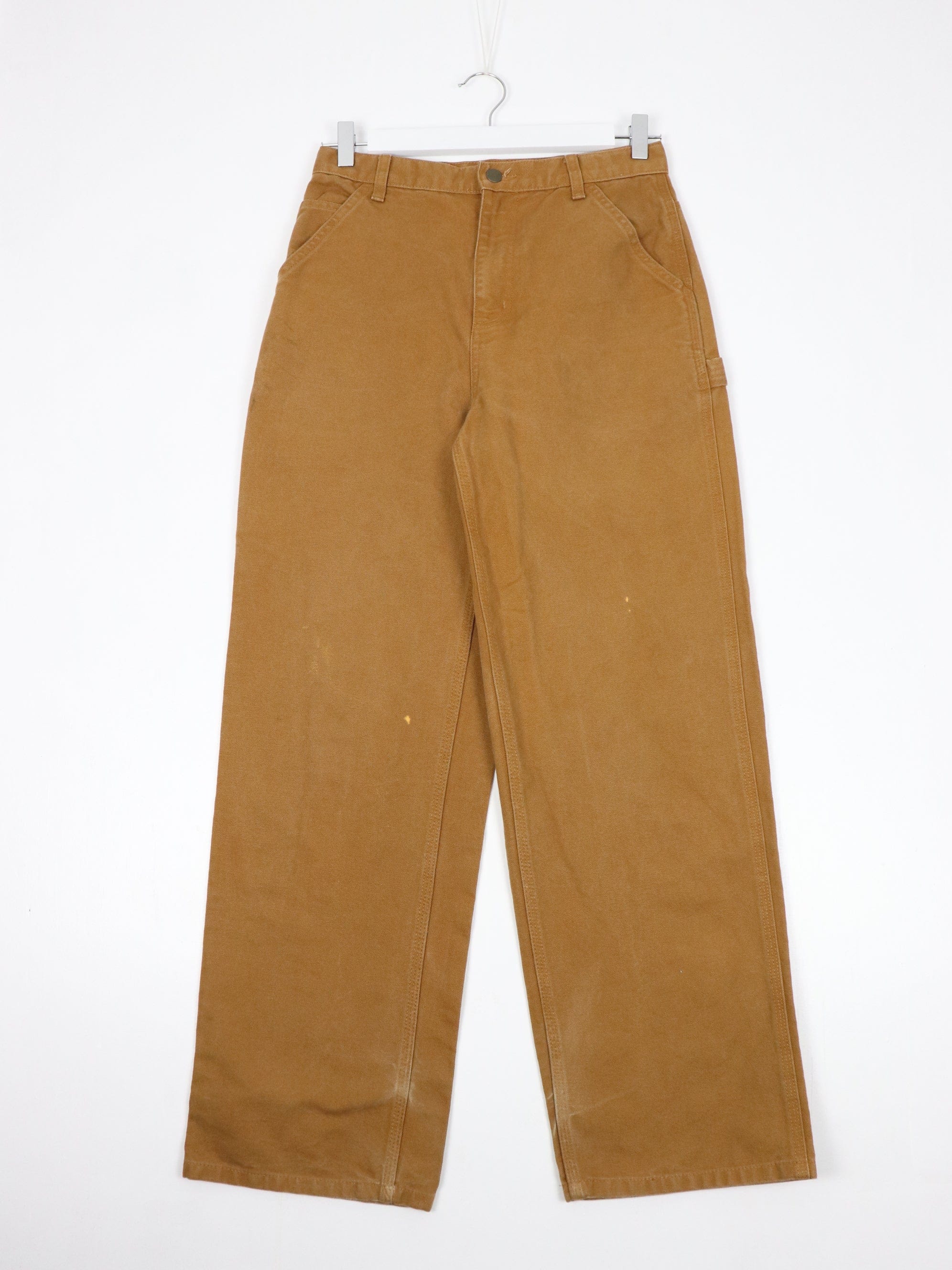 Carhartt Pants Womens 16 Brown Work Wear Carpenters 28 x 29