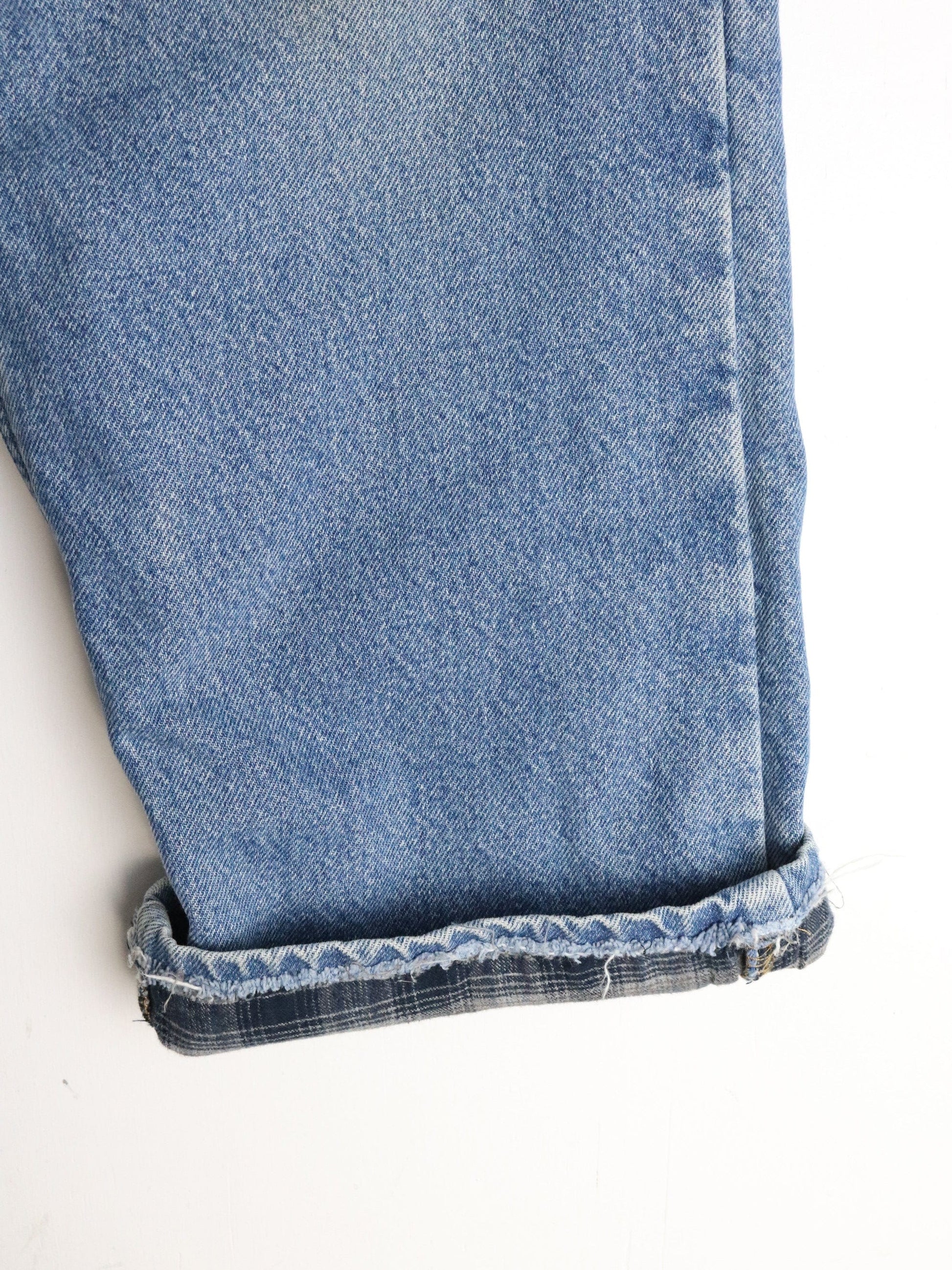 Carhartt Pants Fits Mens 36 x 26 Blue Denim Jeans Lined from propervintagecanada