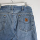 Carhartt Pants Fits Mens 36 x 26 Blue Denim Jeans Lined from propervintagecanada