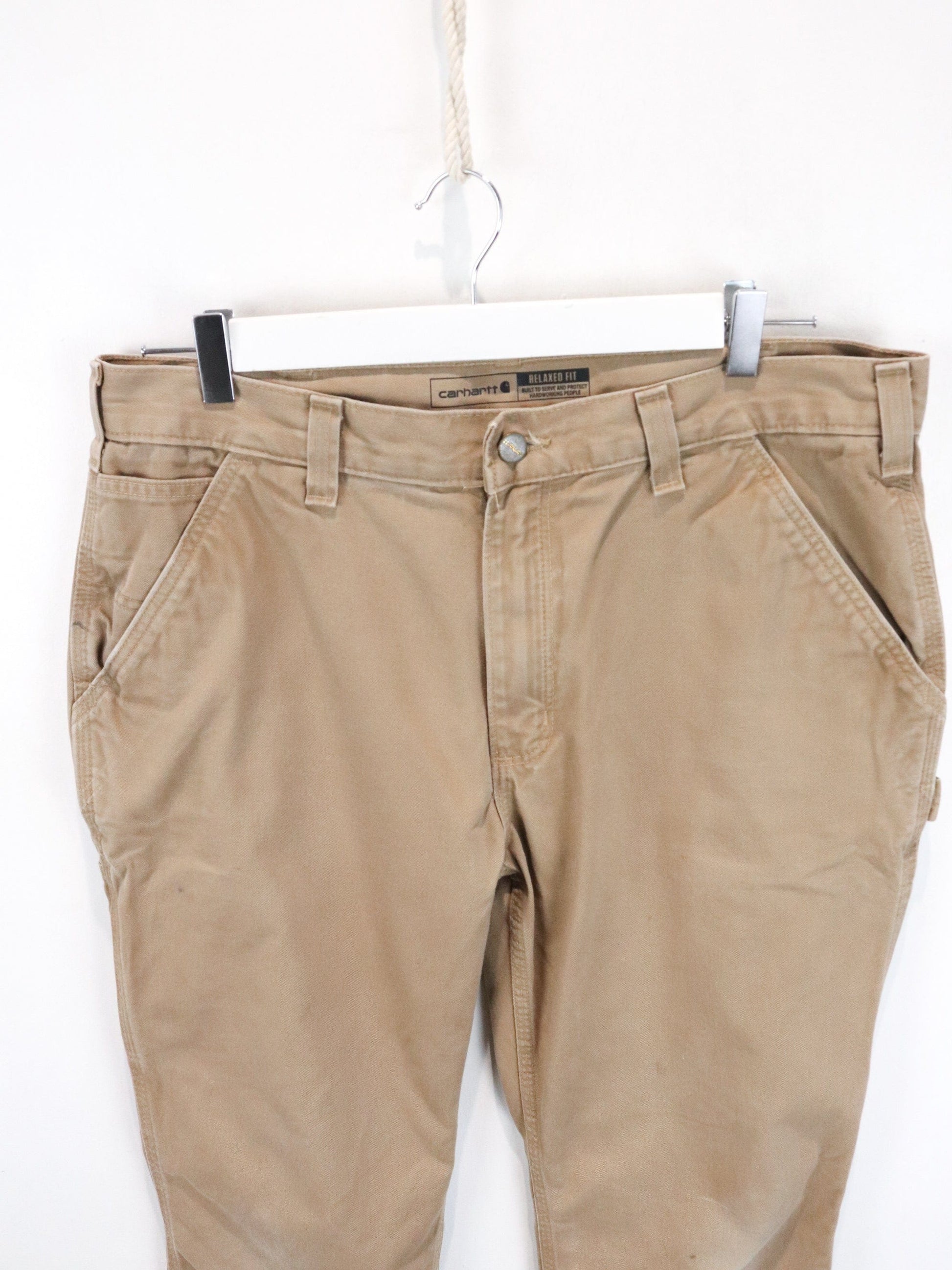 Carhartt Pants Mens 36 x 30 Brown Work Wear from propervintagecanada