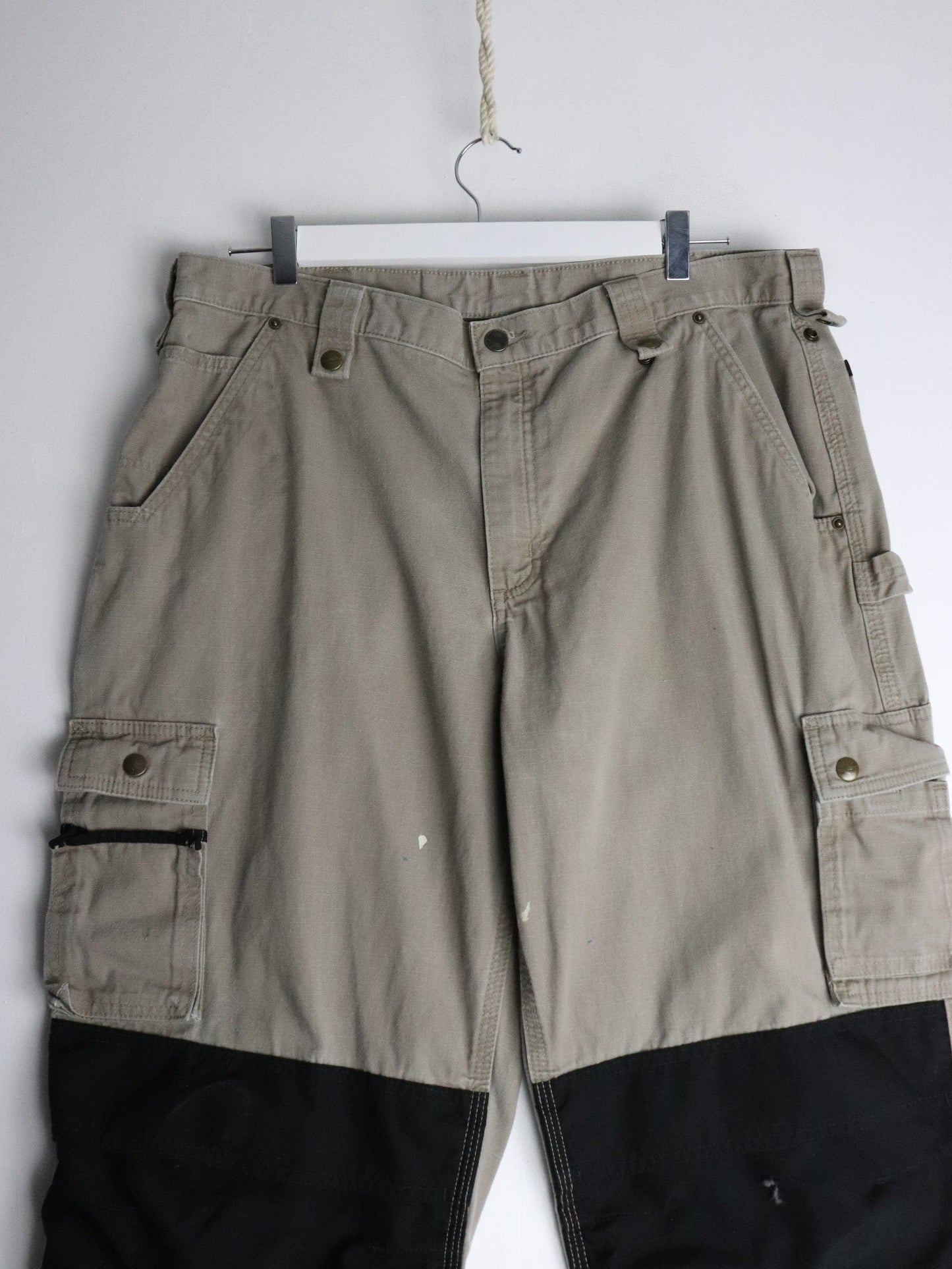 Carhartt Pants Mens 38 x 34 Beige Work Wear Carpenters