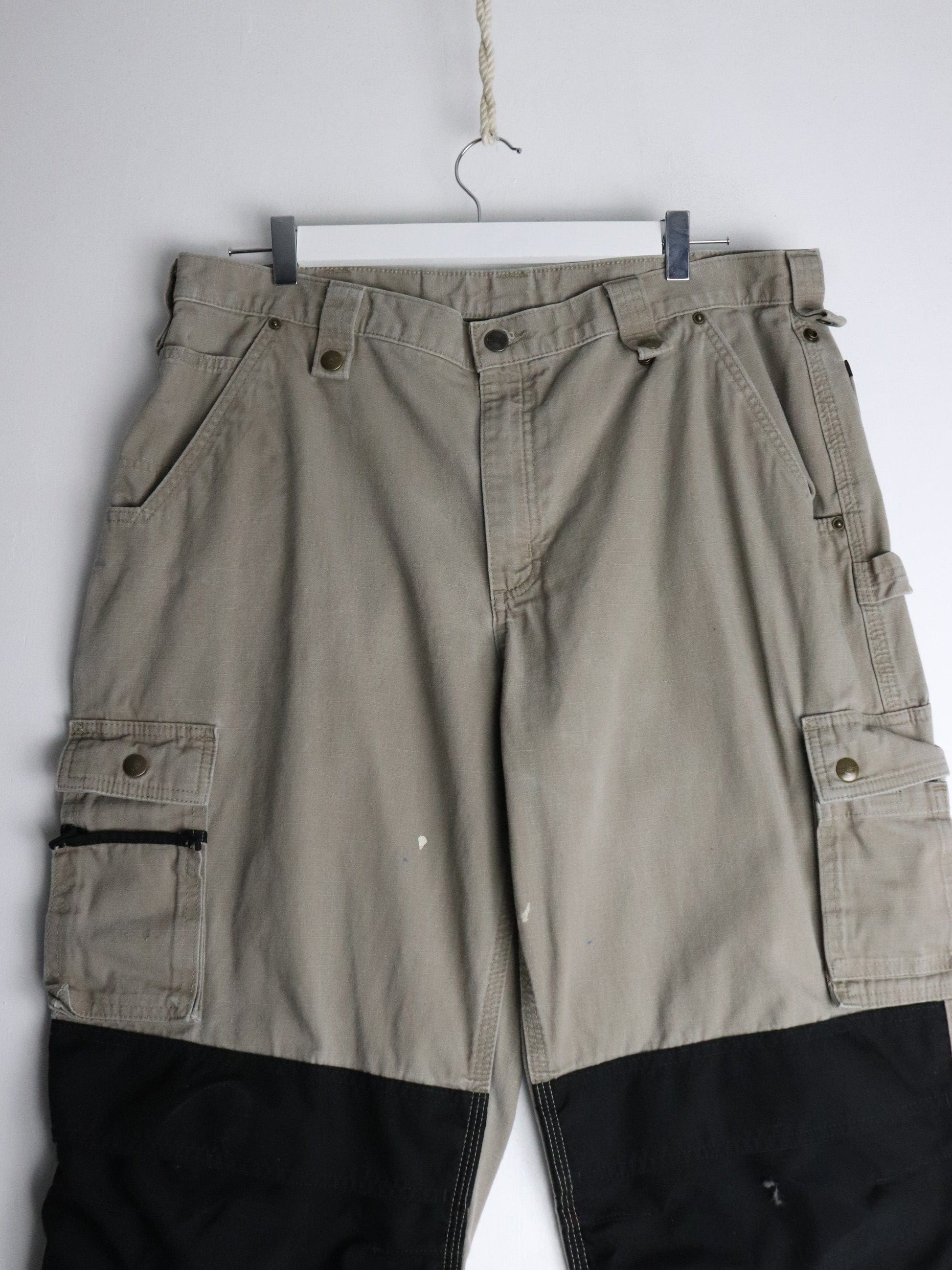 Carhartt Pants Mens 38 x 34 Beige Work Wear Carpenters