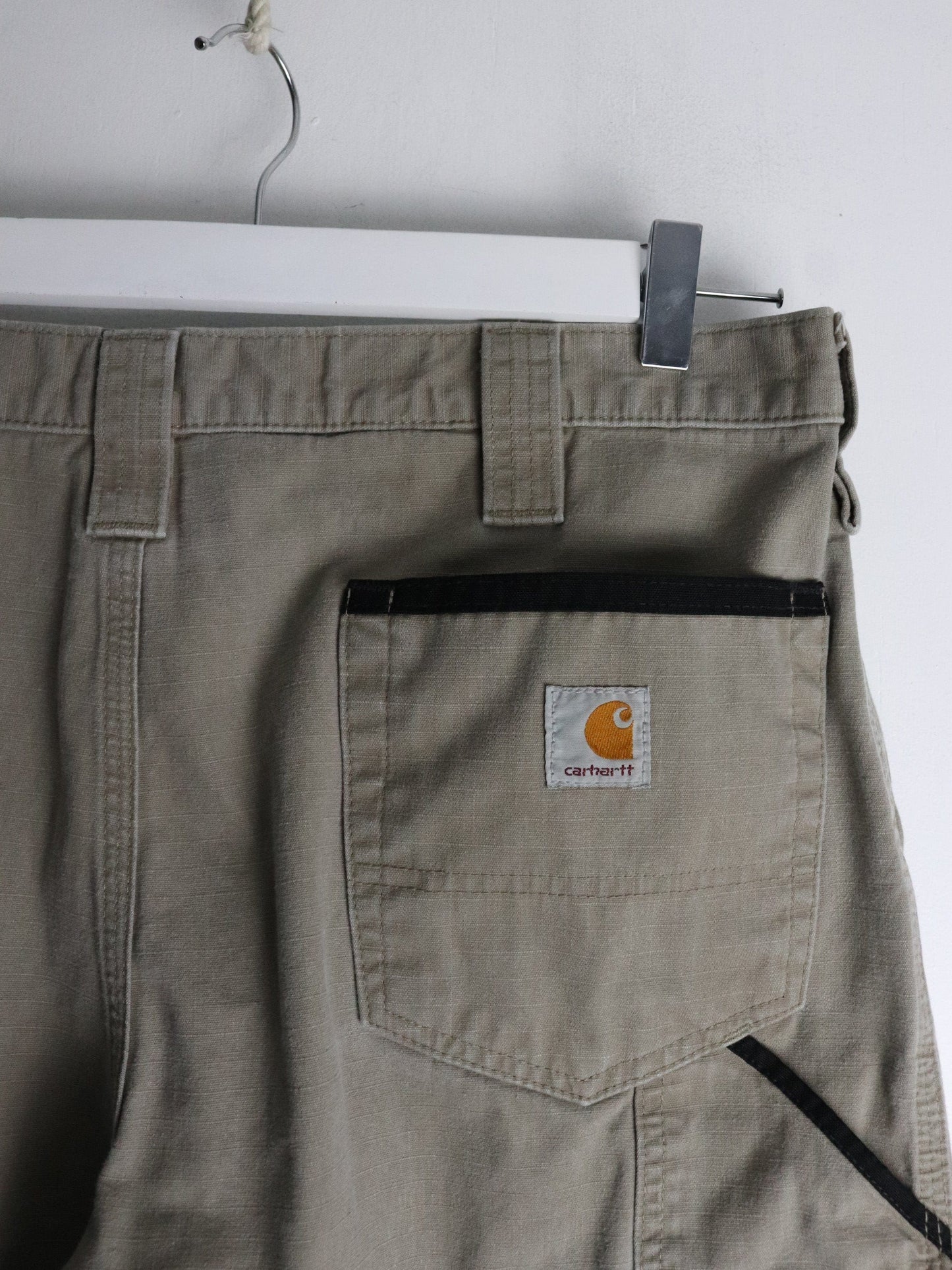 Carhartt Pants Mens 38 x 34 Beige Work Wear Carpenters
