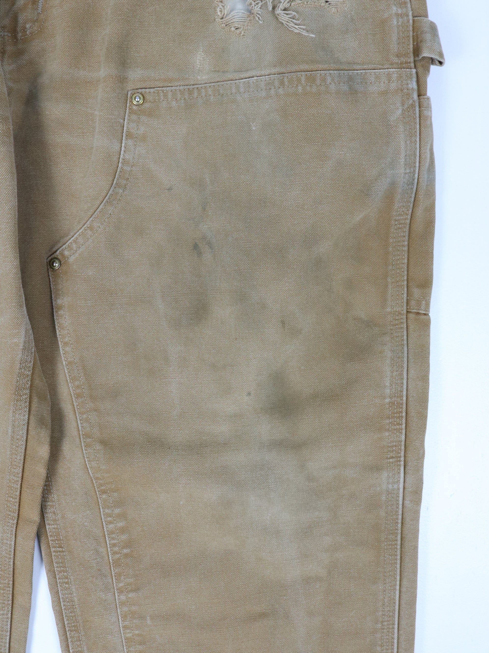 Vintage Carhartt Pants Fits Mens 32 x 28 Brown Double Knee Work