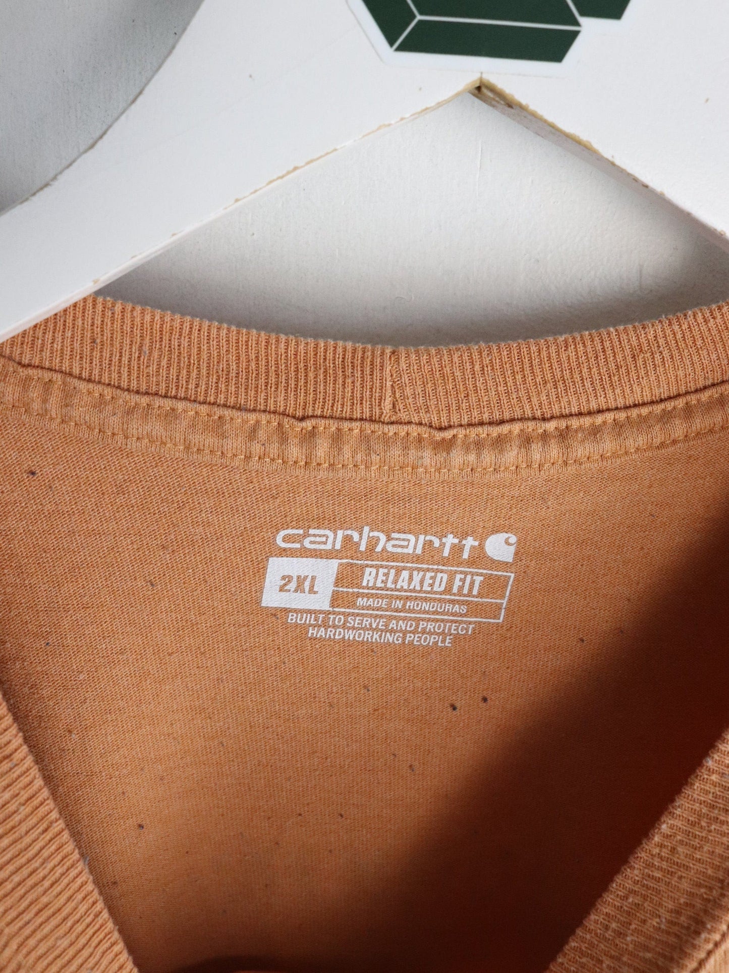 Carhartt T Shirt Mens 2XL Orange