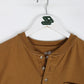 Carhartt T-Shirts & Tank Tops Carhartt T Shirt Fits Mens XL Brown Henley Work Wear