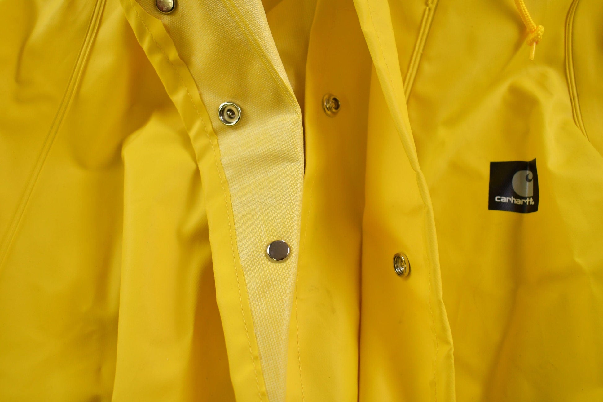 Carhartt Yellow Rain Jacket Men's 2XL from propervintagecanada