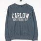 Carlow University Sweatshirt Mens Small Grey College from propervintagecanada