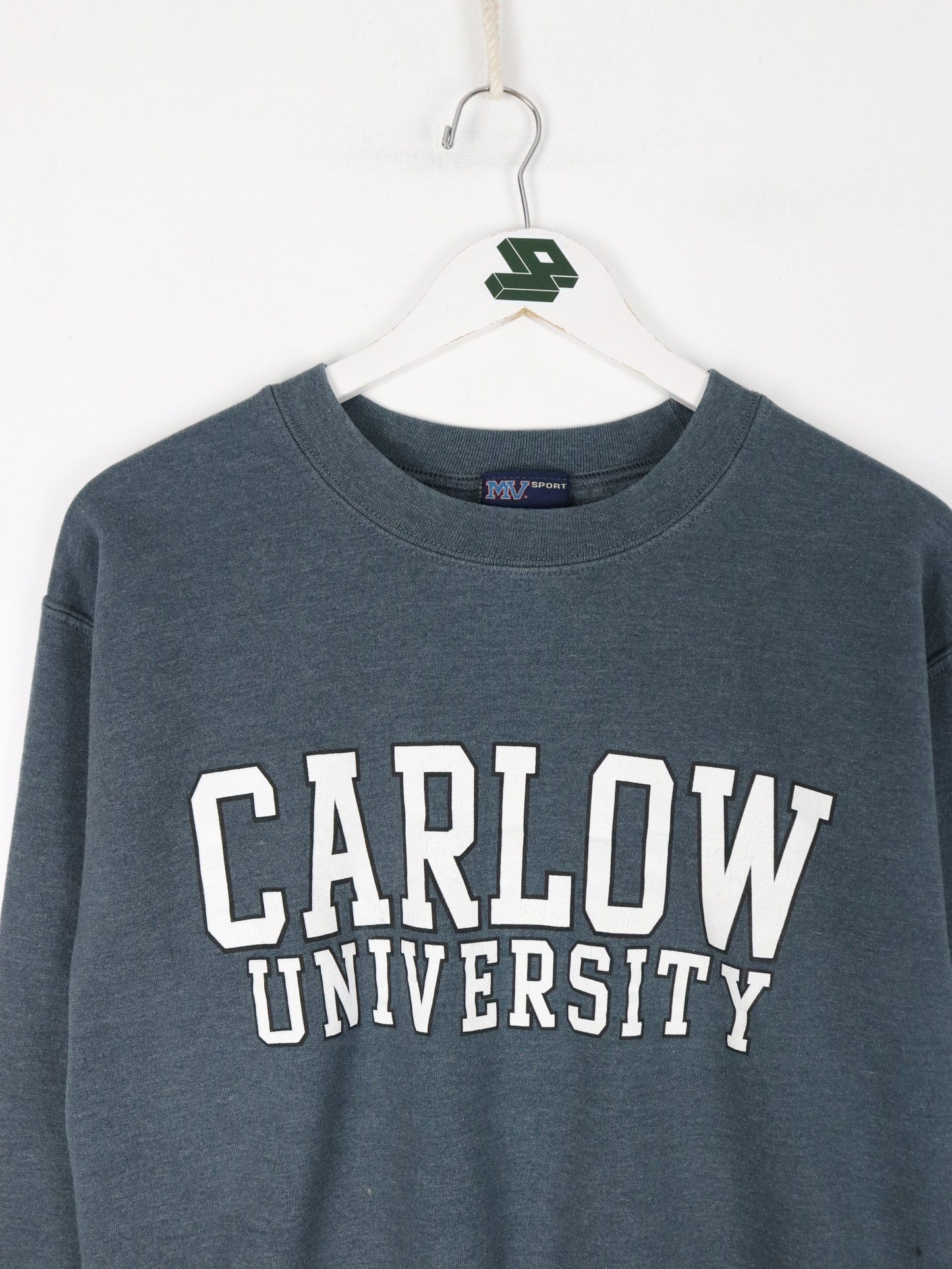 Carlow University Sweatshirt Mens Small Grey College from propervintagecanada