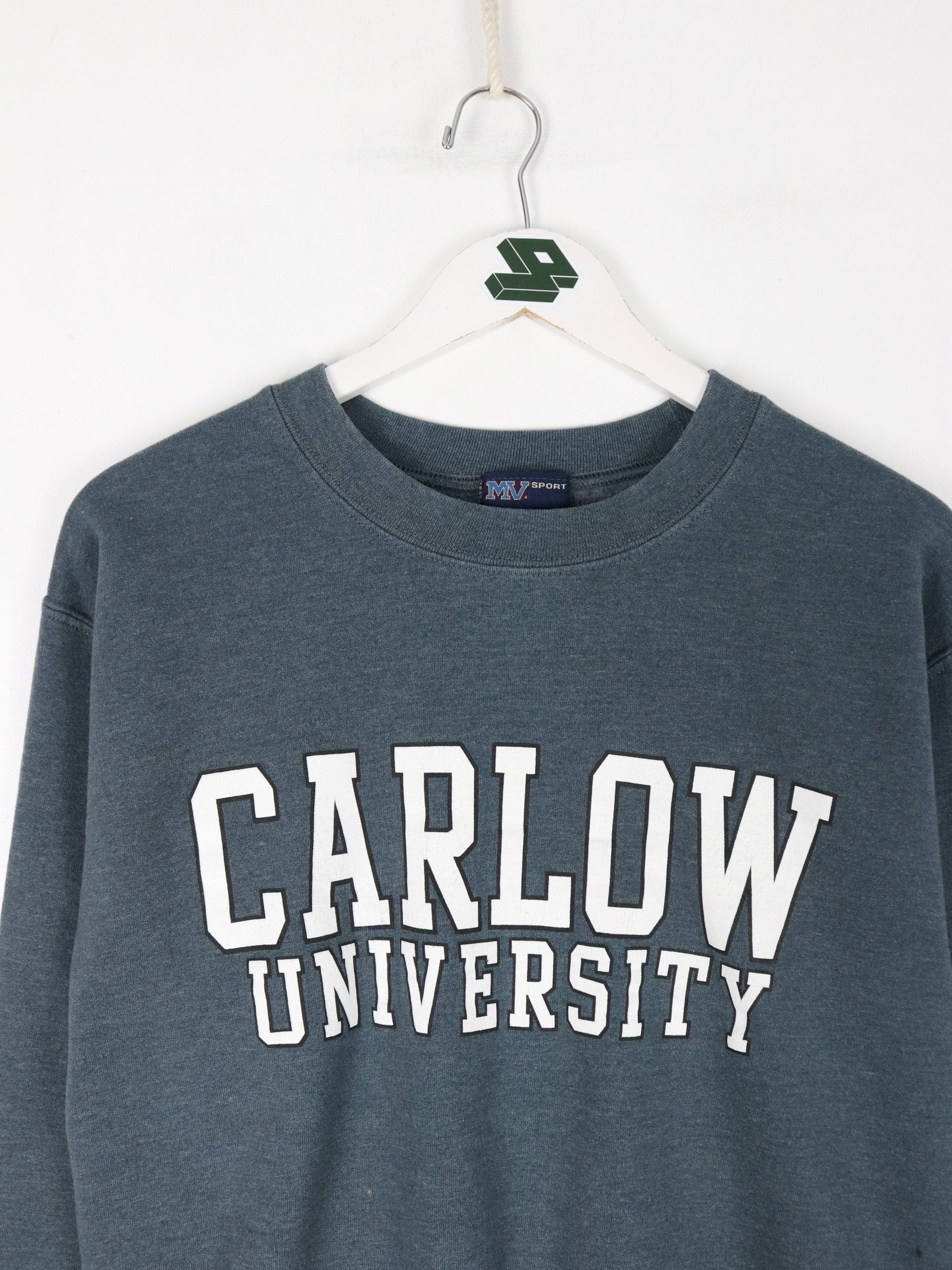 Carlow University Sweatshirt Mens Small Grey College from propervintagecanada