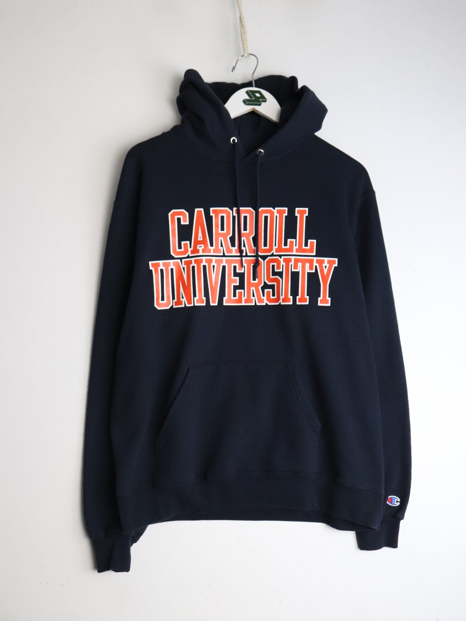Carroll University Sweatshirt Mens Medium Blue Hoodie from propervintagecanada