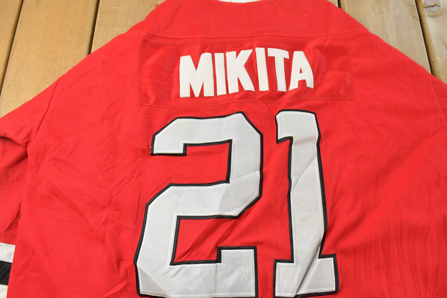 Vintage 2000s Stan Mikita #21 Chicago Blackhawks NHL CCM Hockey Jersey Men's XL