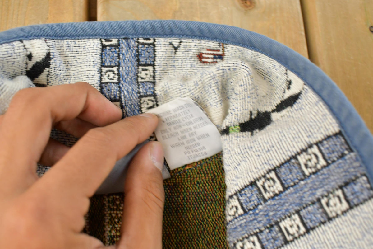 Vintage 1990s Blair Button Up Patch Work Tapestry Jacket Women's M
