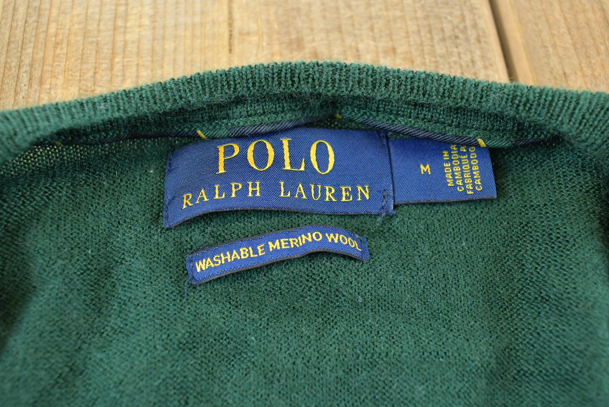 Vintage 2000s Polo Ralph Lauren Knit Merino Wool Sweater Men's M