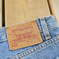 Vintage 1990s Levi's 550 Relaxed Fit Denim Blue Jean Shorts Men's 38