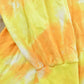 Vintage 1990s Tie Dye Yellow Long Sleeve T-Shirt Mens L