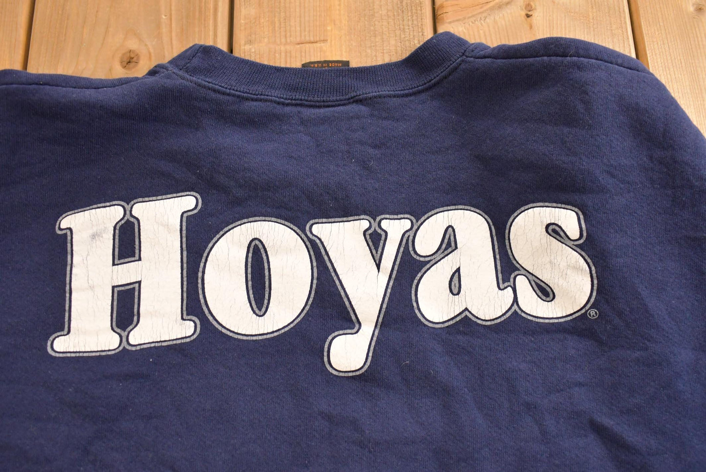 Vintage 1990s University of Georgia Hoyas Collegiate Crewneck Sweatshirt Men's Large